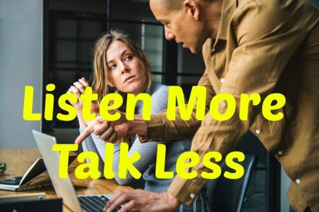 less talk more